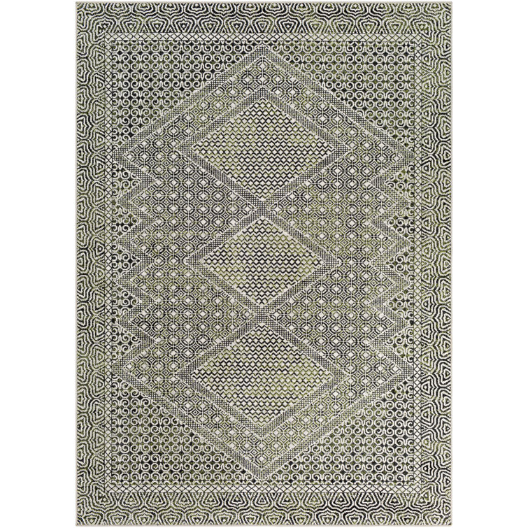 Foundry Select Ballajura Performance Black/Sage/Gray Rug Wayfair